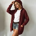 thumbnail image 4 of Wenini Women's Hooded Cable Knit Cardigan Sweater with Pockets 2026 Fall Trendy Coat Jacket, 4 of 5
