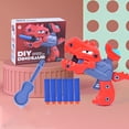 thumbnail image 2 of A Diy Dinosaur Shooting Toy Set Outdoor Battle Game With Projectile Launcher Construction Building Kit For Kids Interactive Play Activity, 2 of 4