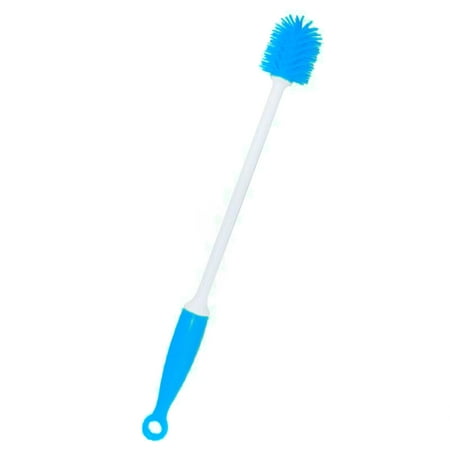 

30CM Bottle Cleaning Brush Long Handle Silicone Brushes Flask Cleaner for Narrow Neck Containers Blue