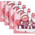 thumbnail image 5 of GZHJMY Valentine's Day Gnomes Cloth Napkins 4 Pack - 20x20In Soft Washable Dinner Napkin Home Decor Napkin for Dinners Weddings Cocktail Kitchen Decorative Washcloths, 5 of 7