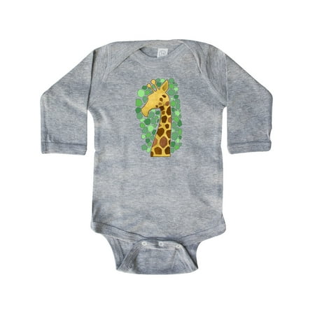 

Inktastic Giraffe silhouette Gift Baby Boy or Baby Girl Long Sleeve Bodysuit