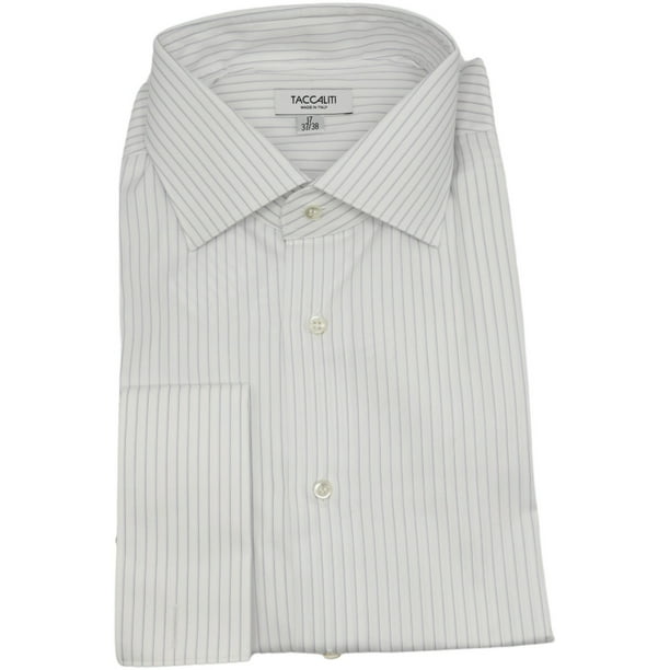 White herringbone dress store shirt