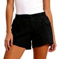 thumbnail image 2 of Wutalume Jeans for Women Plus Size Denim Shorts, Stretch Slim Fit Jean Shorts with Versatile Wash for Summer Casual Style,Black L, 2 of 5