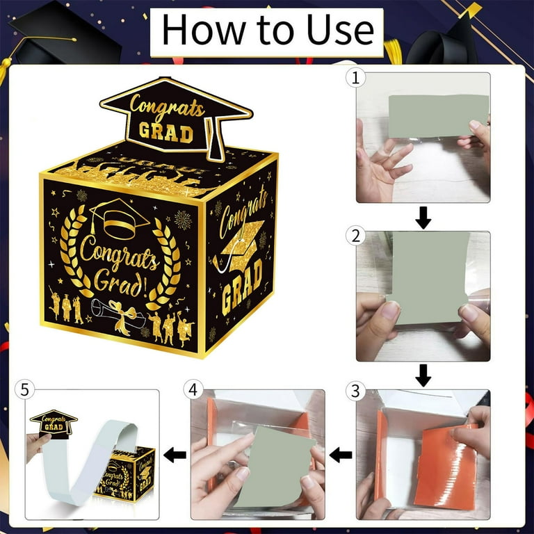 grad party card box ideas Personalized Graduation Card Box