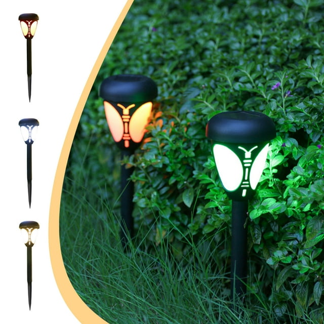 Birdeem Lumières Solaires Extérieures, Lumières de Chemin Solaires, Lumières de Jardin Solaires, Lumières de Paysage Solaires Étanches pour Allée, Chemin, Pelouse, Cour et Allée