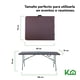 thumbnail image 5 of Mesa Plegable Portatil 180cm Portafolio Tipo Rattan Plastico cafe, 5 of 7