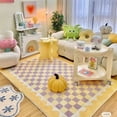 thumbnail image 4 of Alfombra Retro Ins, sencilla, creativa, flores rústicas, sala de estar, mesa de centro moderna, manta, hogar, sofá, dormitorio, alfombrillas, 4 of 4
