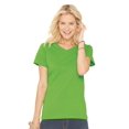 thumbnail image 1 of LAT T-Shirts Women's V-Neck Fine Jersey Tee, 1 of 1