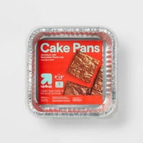 Aluminum Foil Cake Pan with Lids - 3ct