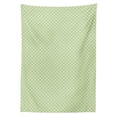 thumbnail image 2 of Geometric Tablecloth, Pastel Monochrome Traditional Style Quatrefoil Shapes in Continuous Pattern, Rectangle Satin Table Cover Accent for Dining Room and Kitchen, 60" X 90", Pastel Green, by Ambesonne, 2 of 2