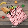 thumbnail image 6 of Defioc Popcorn 1 Pattern Tote Bag for Women,Large Capacity Tote Bag with Zipper Casual Shoulder Handbags Shopping Bag, 6 of 8