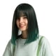 thumbnail image 1 of Pelucas de pelo corto verde de 15 "para niñas, hasta los hombros Peluca de mujer Cabello sintético liso resistente al calor con gorra de Sunnimix Las mujeres pelucas cortas de Bob, 1 of 8