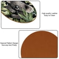 thumbnail image 5 of Koala 6PCS Round Coasters, Microfiber Leather Drink Coasters Set of 6, 11x11 cm/4.3x4.3 in Coaster for Drinks, Heat Cup Coasters, Table Coasters for Home and Office, 5 of 6