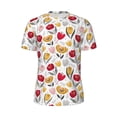thumbnail image 5 of Wukai Tulips Flowers Print Men's Short-Sleeved Mesh T-Shirt,Quick-Dry Short Sleeve Workout T-Shirt-6X-Large, 5 of 8