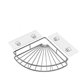 thumbnail image 5 of Adhesive Corner Shelf Shower Caddy Bathroom Triangular For Storage Stainless Steel No Drilling - Set Of 2, 5 of 5