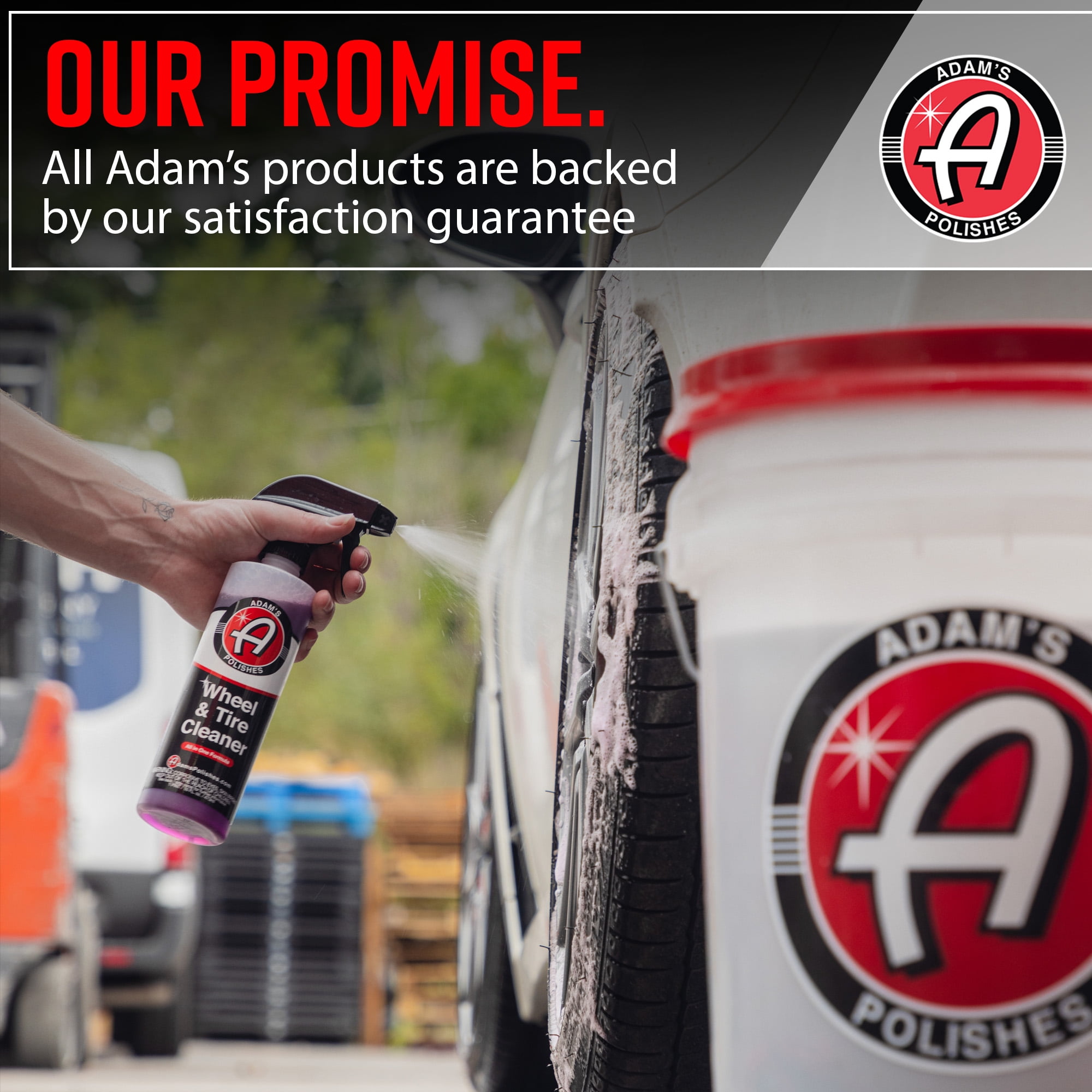 Adam's Wheel & Tire Cleaner Trio Adam's Polishes, Adams Wheel And