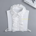 thumbnail image 6 of LoudSung Fake Collar Detachable Half Shirt Blouse False Dickey Collar Lace Ruffle Decorative Elegant for Women Girls, 6 of 7