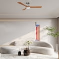thumbnail image 3 of Smaair 52" 3 Blades Industrial Rustic Ceiling Fan with Remote and 10 Speeds Silent DC Motor, 3 of 11