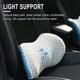 thumbnail image 5 of Lksixu Lumbar Support Pillow, Memory Foam Back Cushion with 4D Mesh Cover and Adjustable Straps, Breathable Ergonomic Chair Cushion for Improve Posture & Back Pain Relief for Office Chair Car Seat, 5 of 9
