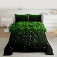 thumbnail image 2 of Castle Fairy Pixelated Miners Twin Comforter Sets,Futuristic Cubes Bedding Set, 2 of 8