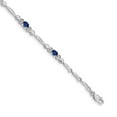 thumbnail image 1 of Sterling Silver Blue Topaz Ring Size 8, 1 of 1