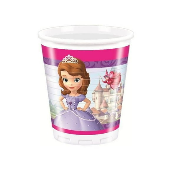 Sofia The First Gobelet de Fête en Plastique 200ml (Lot de 8)