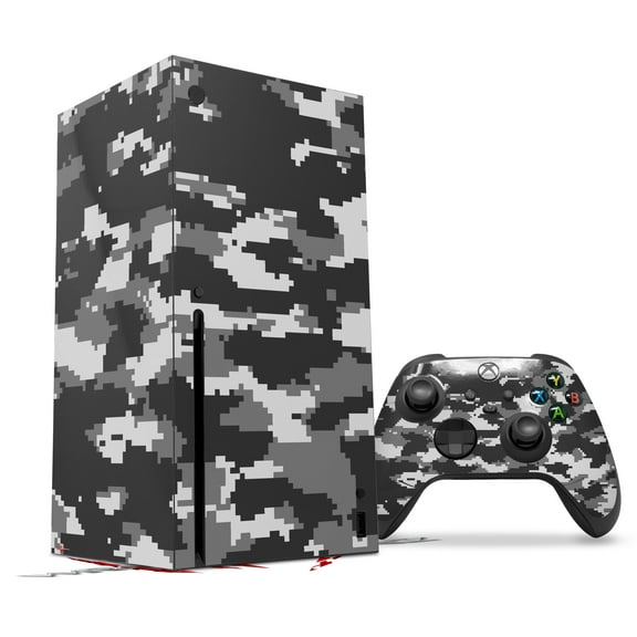 WraptorSkinz Skin Wrap compatible with the 2020 XBOX Series X Console and Controller WraptorCamo Digital Camo Gray (XBOX NOT INCLUDED)