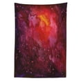 thumbnail image 3 of Ambesonne Galaxy Tablecloth Rectangular Table Cover, Stardust Universe, 52"x70", Lavender Orange Mustard, 3 of 4