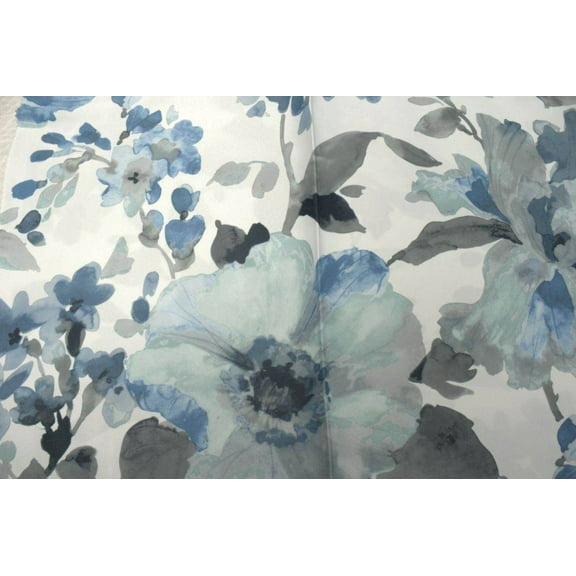 GRACEFUL Digital print Fabric, 118 Inch. in Width, Blue / Sample 3x3 Inch