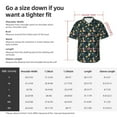 thumbnail image 5 of Sikiie Dinosaur In The Space Print Men's Hawaiian Shirt, Summer Beach Button Pocket Short Sleeve T-Shirt,Medium, 5 of 7