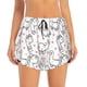 thumbnail image 2 of Balery Alpacas and Hearts Pantalones cortos deportivos para mujer con forro y dos bolsillos, elásticos, para entrenamiento, gimnasio, yoga-Small, 2 of 7