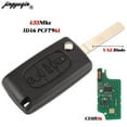thumbnail image 5 of Jingyuqin 2/3B For Peugeot 206 307 308 407 Partner for Citroen C4 C5 C3 Berlingo Xsara Flip Remote Key ASK FSK 433MHz CE0523 /36, 5 of 7