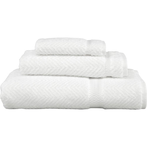 Linum Home Textiles Herringbone Weave 100pct Turkish Cotton 3 Piece Towel Set