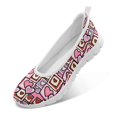 thumbnail image 5 of Wismoutput Love Heart Stylish Printed Shoes for Women Breathable Wear-Resistant Slip-on Flat Shoes Size 6-11, 5 of 7
