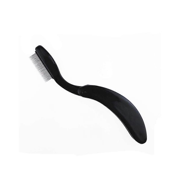 1 Pcs Foldable Stainless Steel Teeth Lash Comb Eyebrow Shaper Mascara Comb Eyebrow Comb Makeup Tools Beauty Care(Black)