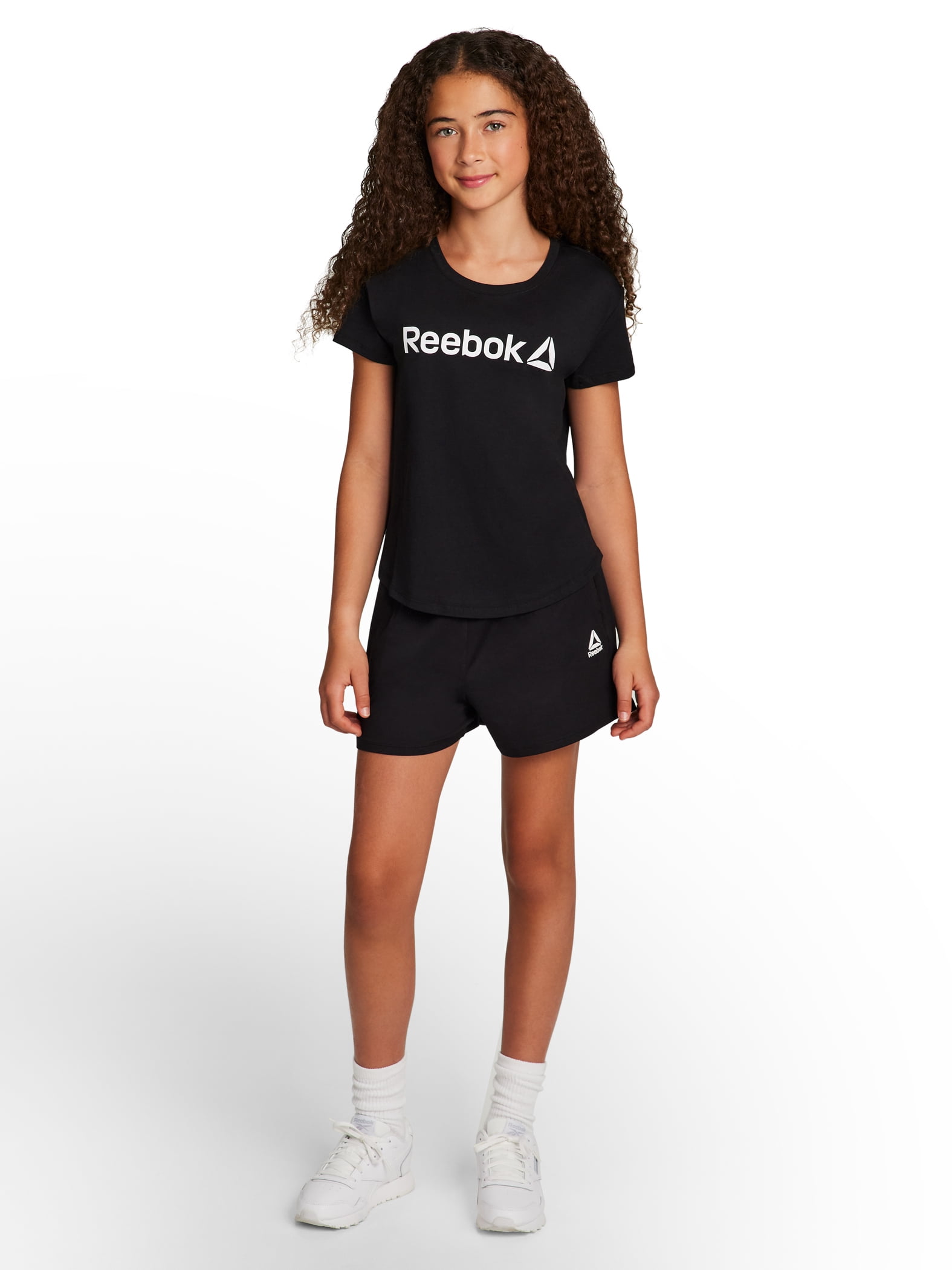 Reebok Girl’s Athletic Identity 2-Pack Short Sleeve T-Shirt, Sizes 4-18