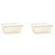 thumbnail image 1 of 2X Canasta de Almacenamiento Canasta de Hierro para El Hogar de Color Sólido Caja de Almacenamiento Dormitorio Baño Dorado S, 1 of 3