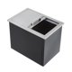 thumbnail image 5 of Grande 304 Stainless Steel cm de Profundidadrop-In Ice Chest Cooler Rust-Resistant Insulated Bin con Sliding Cover & cm de Profundidadrain Commercial Use para Outdoor Kitchen BBQ Parties Negro y., 5 of 8