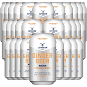 Cutwater Non-Alcoholic Ginger Beer 30 Pack - 12oz Cans - 110 Calories Fat-Free - Soda Mixer for Moscow Mule, Dark n Stormy