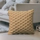 thumbnail image 3 of Funda de almohada de soporte lumbar de terciopelo 18"x18" | Funda de cojín de color sólido de felpa con cremallera oculta, tejido acolchado, duradera, manta decorativa suave para sofá, cama,, 3 of 7