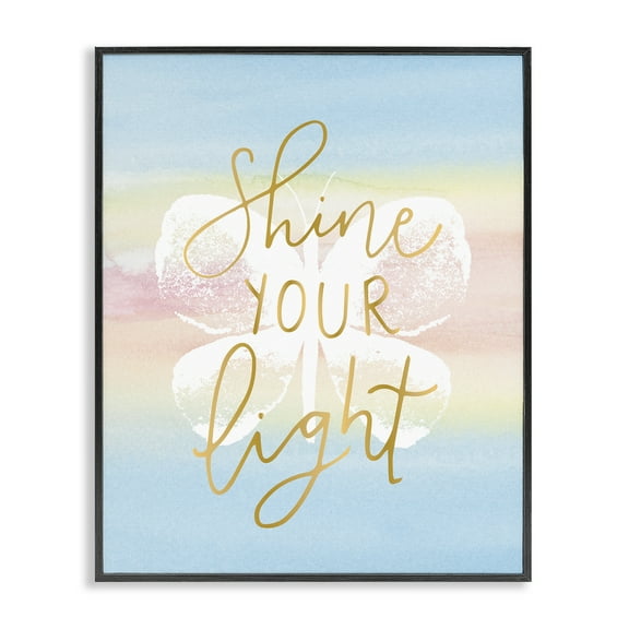 Stupell Industries Shine Your Light Animals & Insects Painting Black Framed Art Print Wall Art, 11 x 14