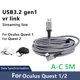 thumbnail image 1 of Cable de transferencia de datos de 60 W tipo A a USB-C USB3.2 Gen1 para Oculus Quest 2 (5 m) Ndcxsfigh Nuevos Originales, 1 of 9