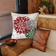 thumbnail image 5 of CANX Elegant Colored Throw Pillows Farmhouse Outdoor For Home Living Room Sofa Couch Bed Modern Floral Linen Square Cushion Set Of 2 One Size Utility, 5 of 5