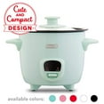 thumbnail image 1 of Dash DRCM200GBAQ04 Mini Rice Cooker Steamer with Removable Nonstick Pot, Keep Warm Function & Recipe Guide, Aqua, 1 of 1