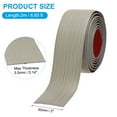 thumbnail image 2 of Uxcell Self Adhesive Floor Transition Strip 6.6Ftx2" Flat Divider Khaki Wood Grain, 2 of 7