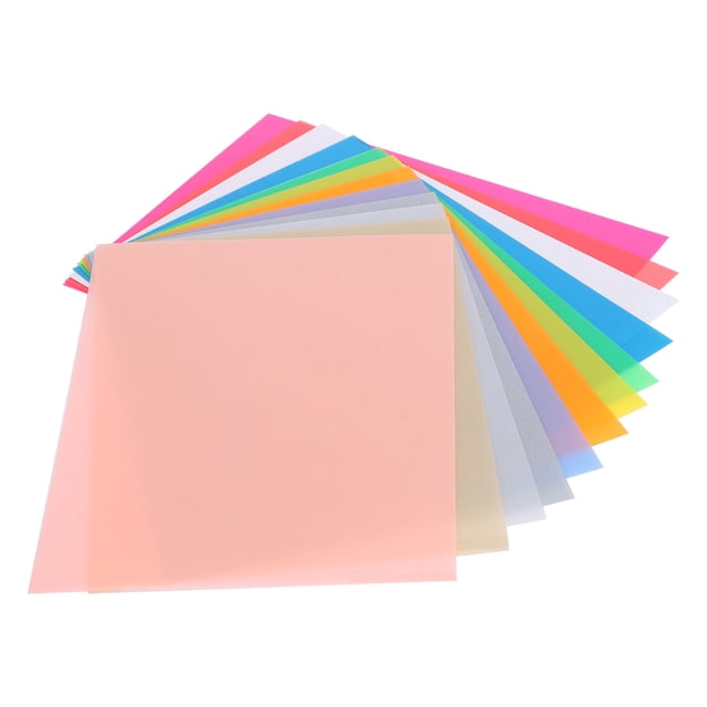 Heat-Shrink Sheets, Hand-Made Crafts Colorful 12Pcs 14.5x20cm BOPS DIY Keychain Accessories, Necklaces Pendants For DIY Enthusiasts Keychains