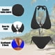 thumbnail image 5 of Traje de baño de dos piezas para mujer, bikini sexy con tanga y cuello halter, conjunto de bikini con lazos laterales, 5 of 6