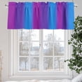 thumbnail image 6 of Color Striped Gradient Valances for Windows Modern Pink Purple Blue Minimalist Art Valance Curtains Rod Pocket Bathroom Small Window Treatments for Kitchen Living Room Bedroom, 42"x12", 6 of 7
