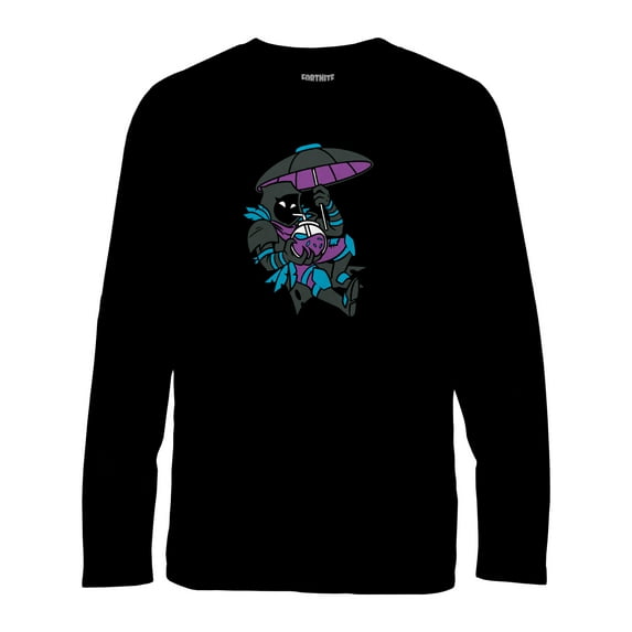 Fortnite Big Boys' Raven Chill Long Sleeve T-Shirt, Sizes 8-18