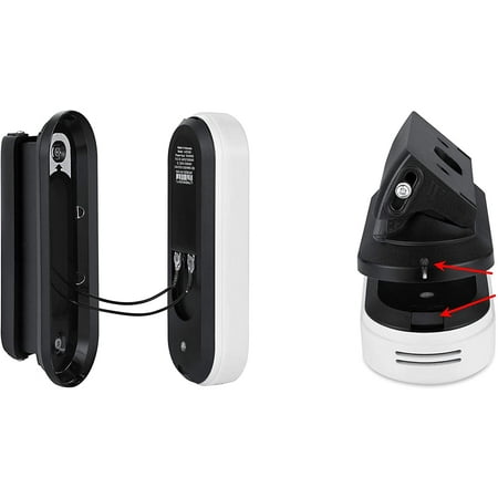 Wasserstein - Horizontal Wedge Wall Mount for Arlo Video Doorbell